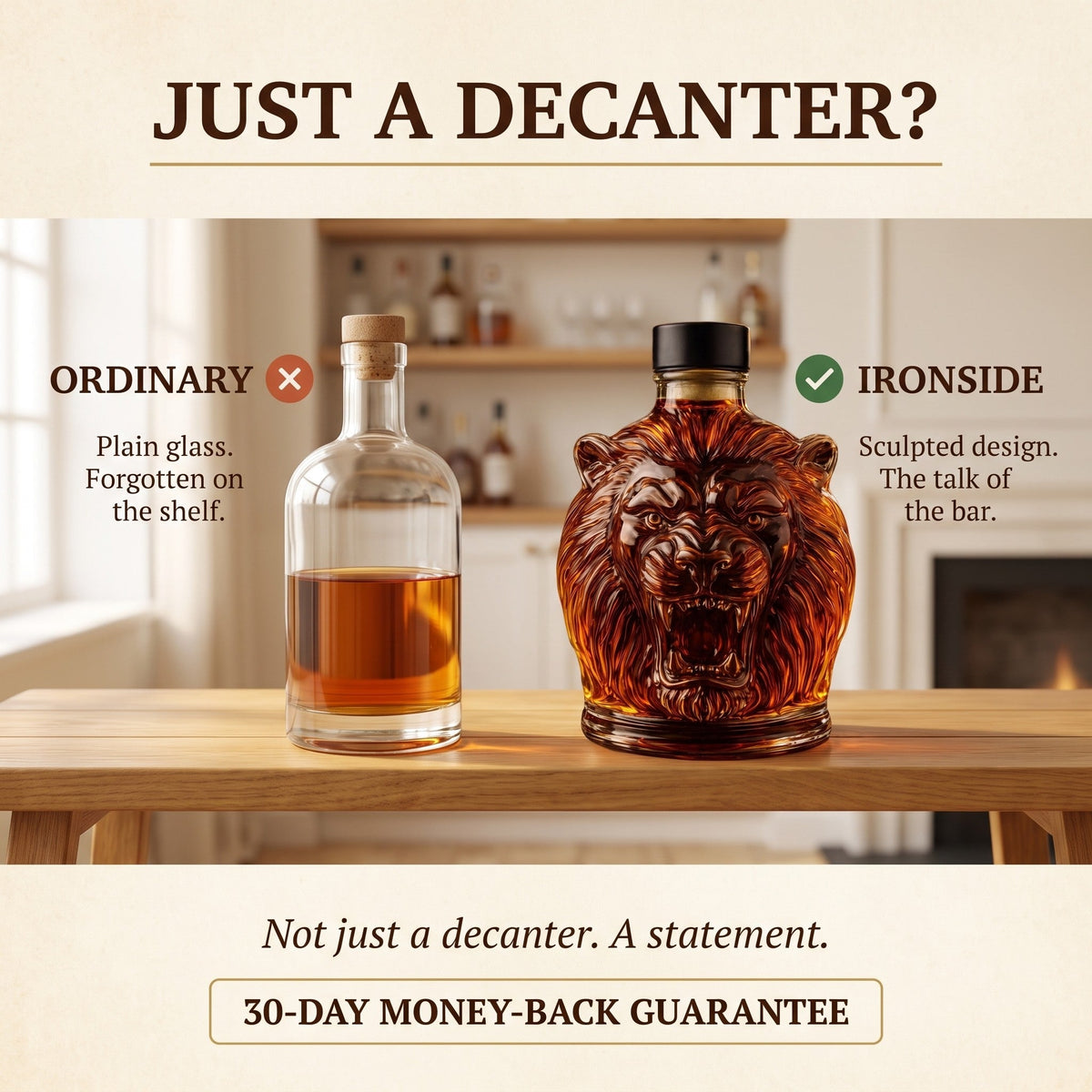 Whiskey Decanter – Lion