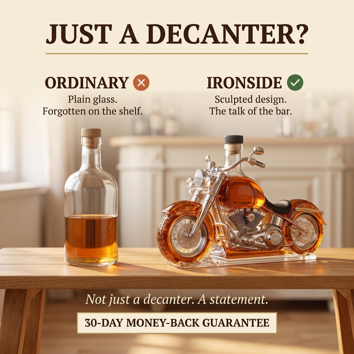 Whiskey Decanter – Motorcycle