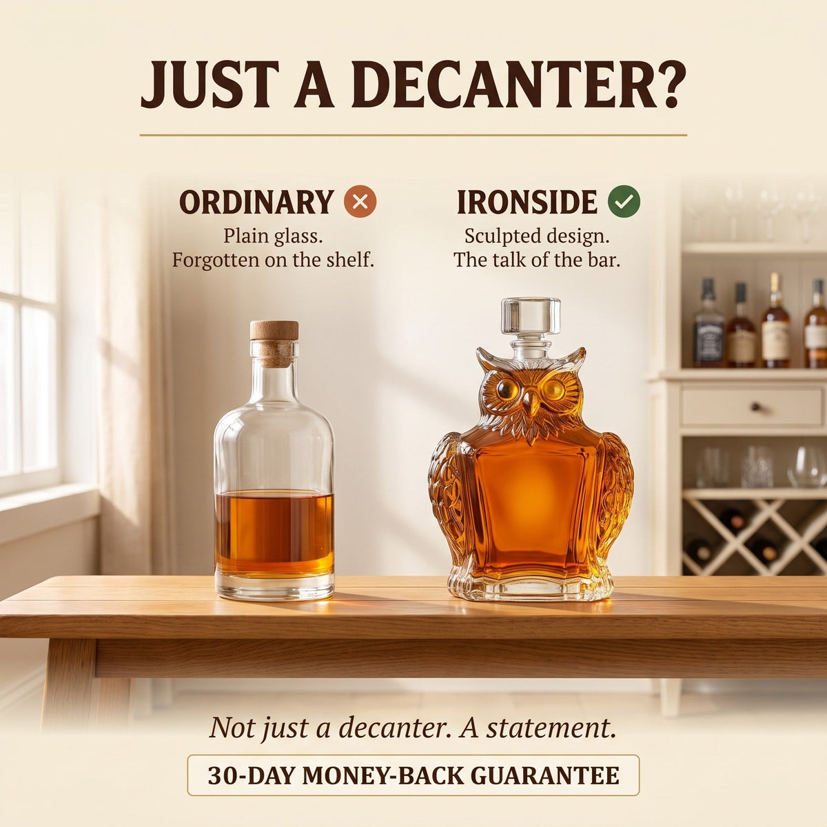 Whiskey Decanter – Owl