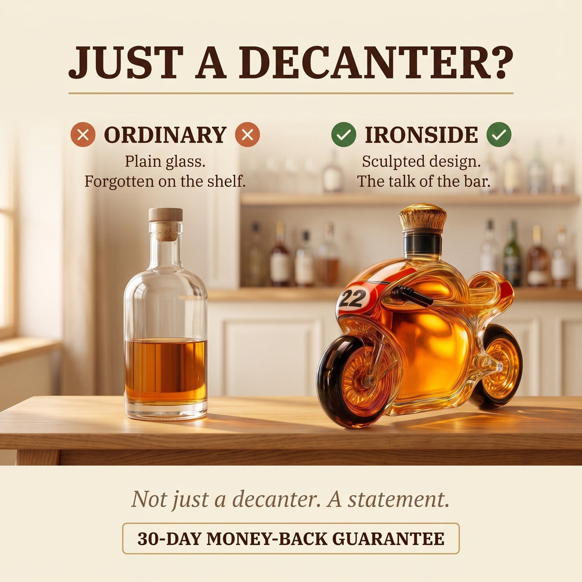 Whiskey Decanter – Racing Bike