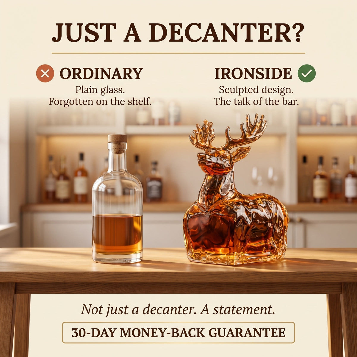 Whiskey Decanter – Reindeer