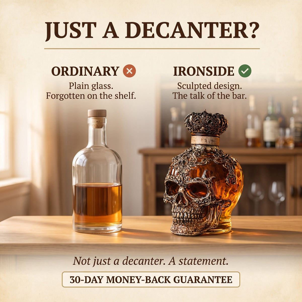 Whiskey Decanter – Skull