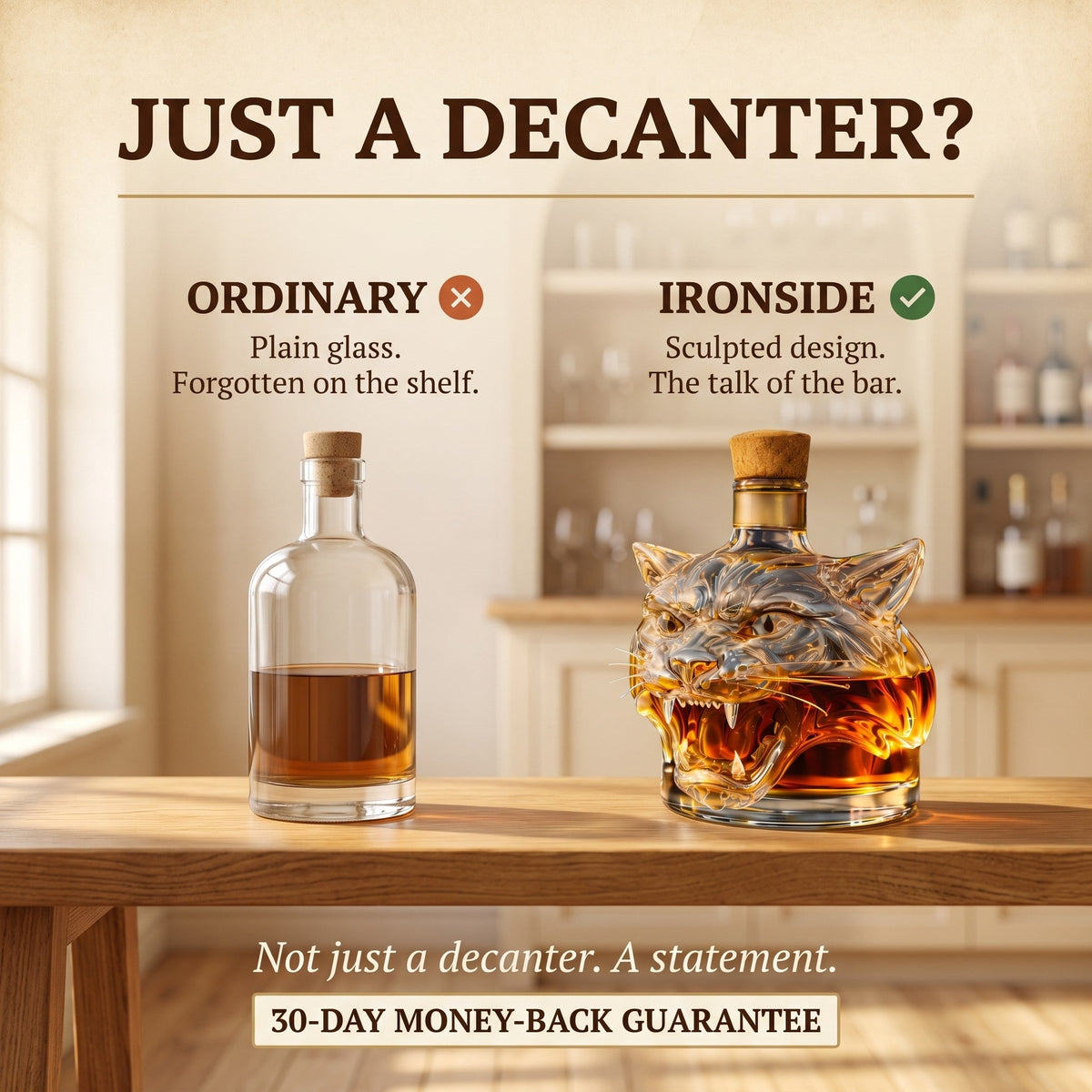Whiskey Decanter – Tiger