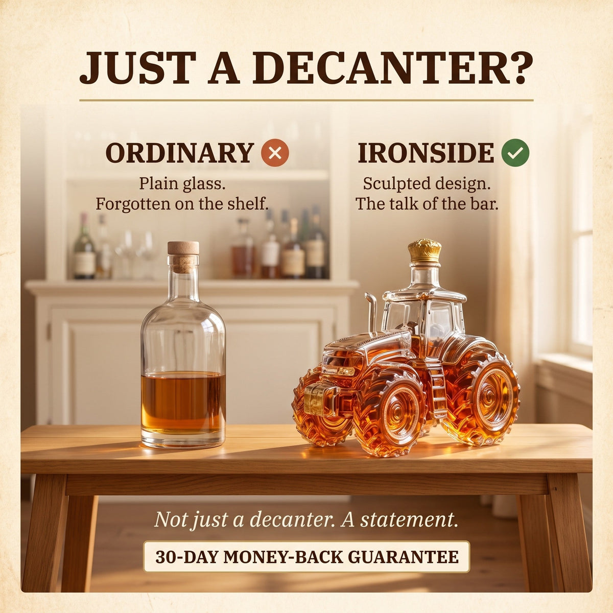 Whiskey Decanter – Tractor