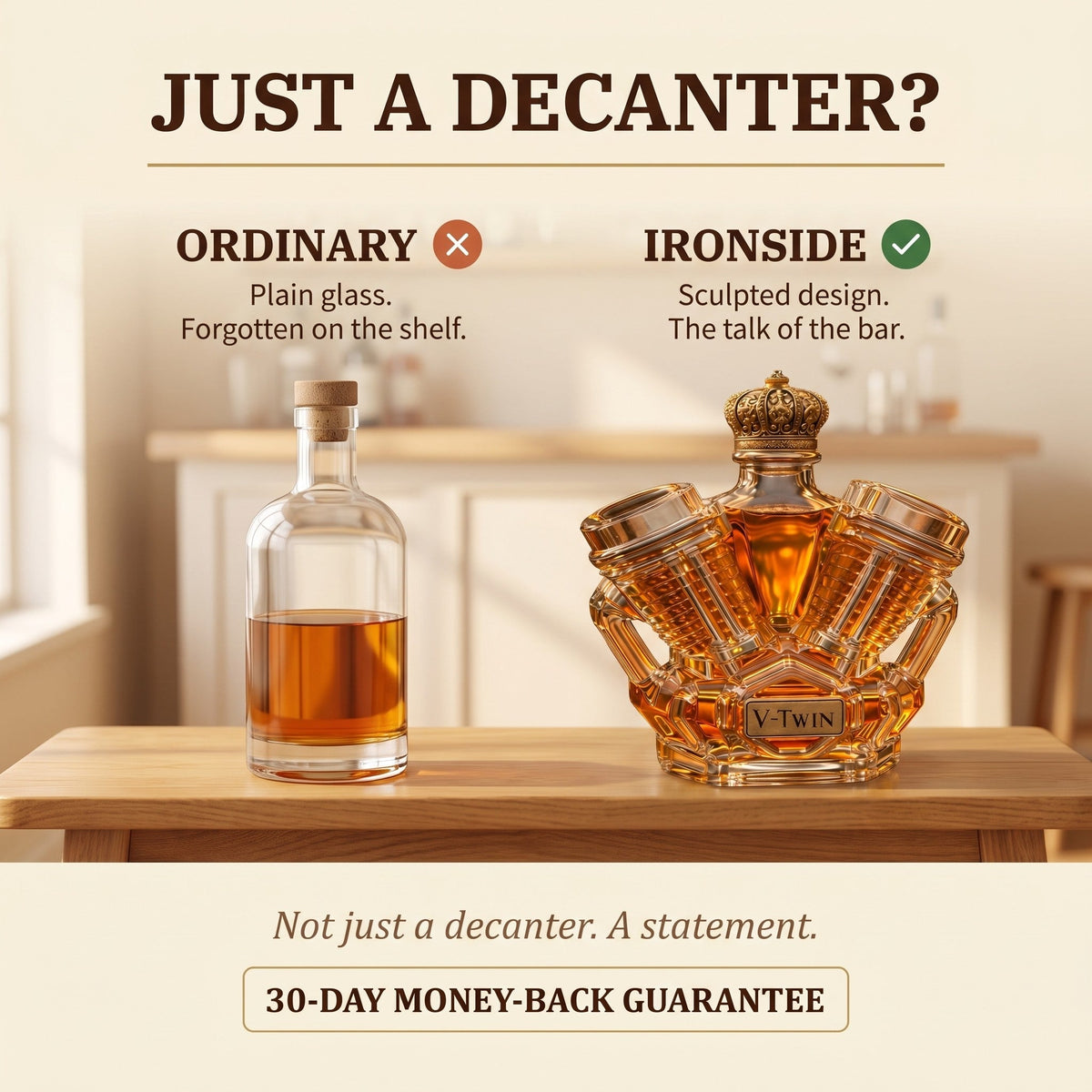 Whiskey Decanter – V-Twin Engine