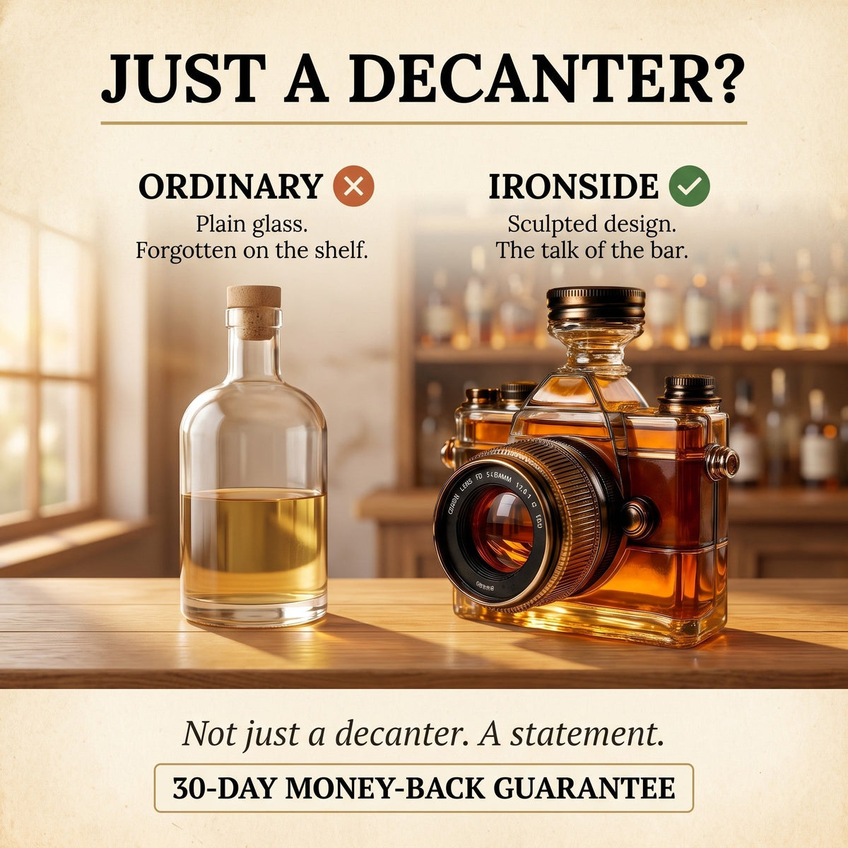 Whiskey Decanter – Vintage Camera