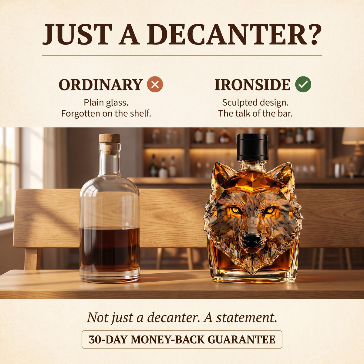 Whiskey Decanter – Wolf