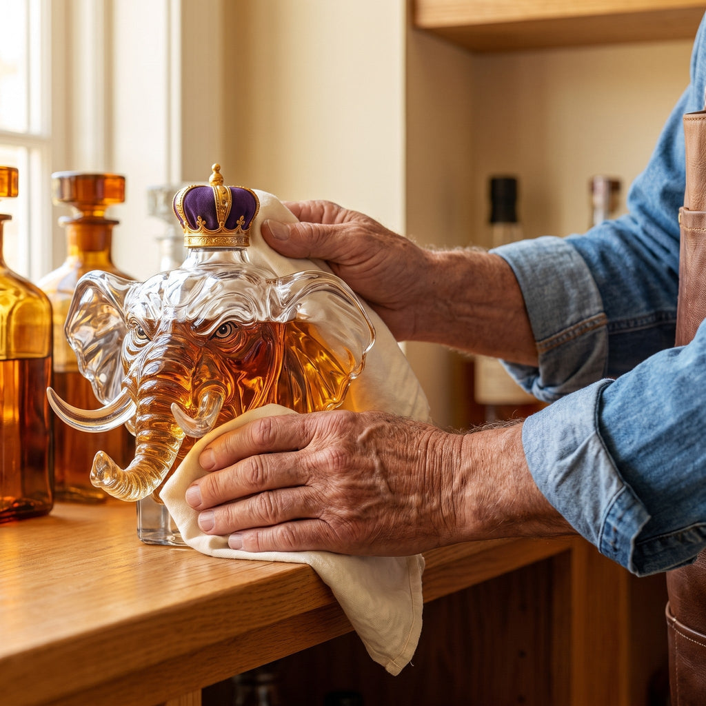 Whiskey Decanter – Crowned Elephant
