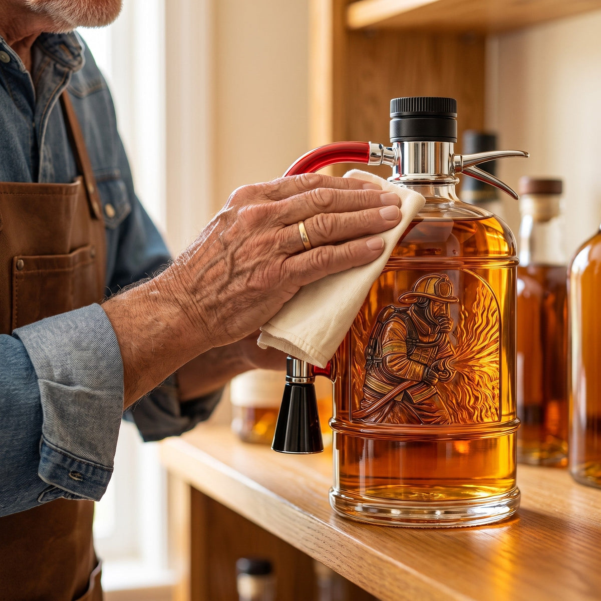 Whiskey Decanter – Fire Extinguisher