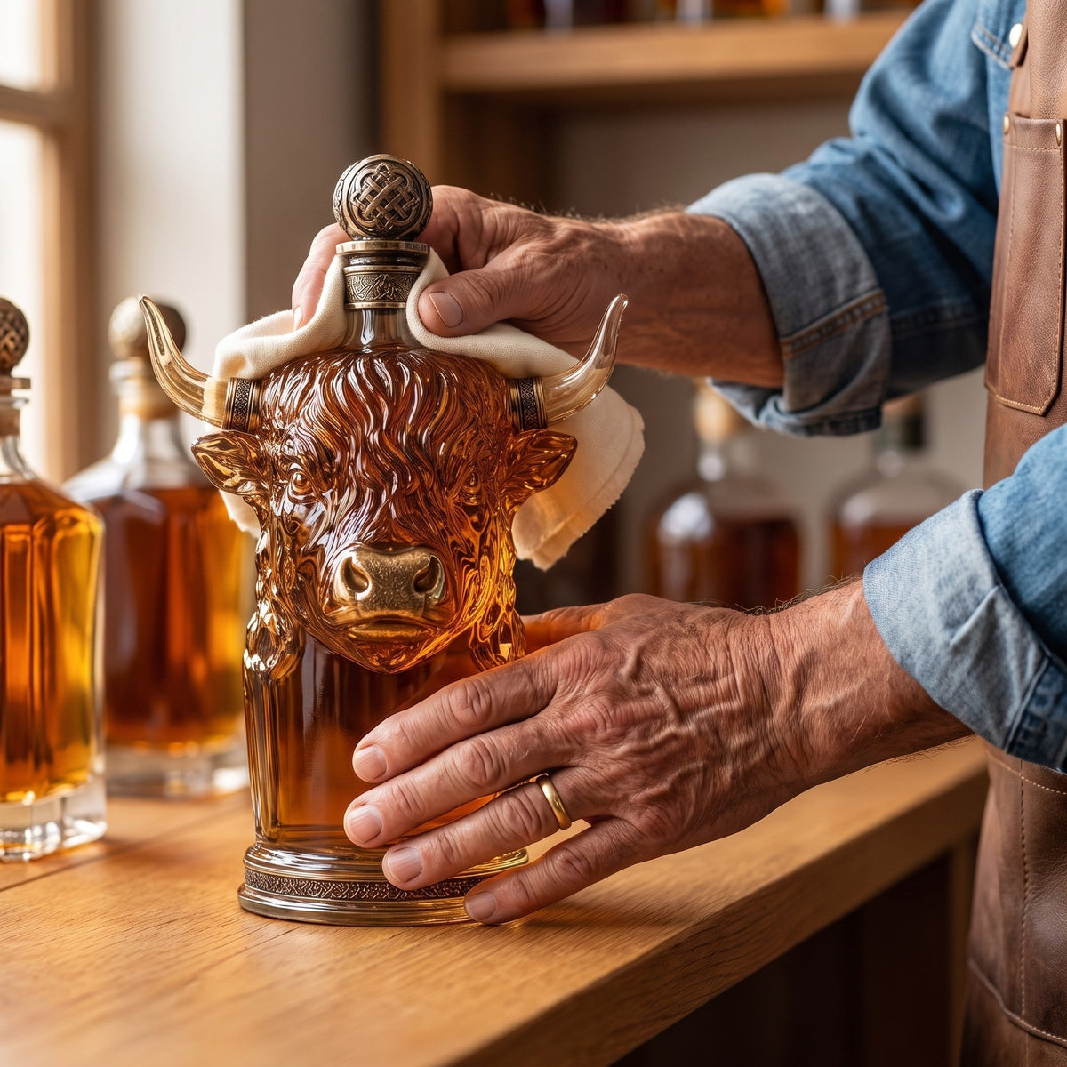 Whiskey Decanter – Highland Cow