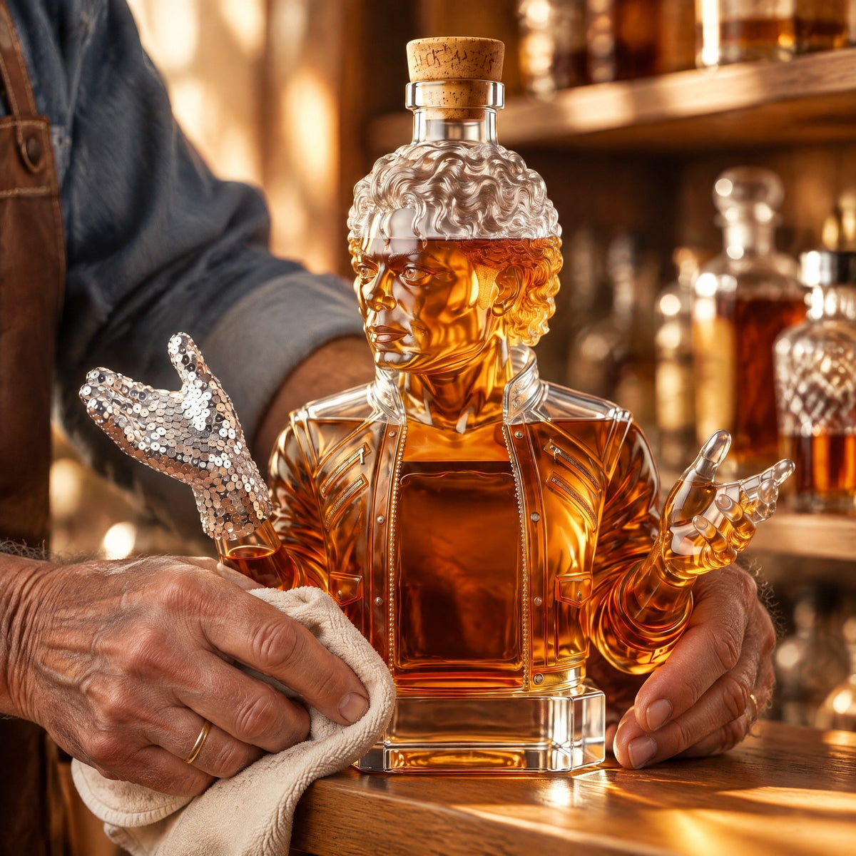 Whiskey Decanter – King of Pop