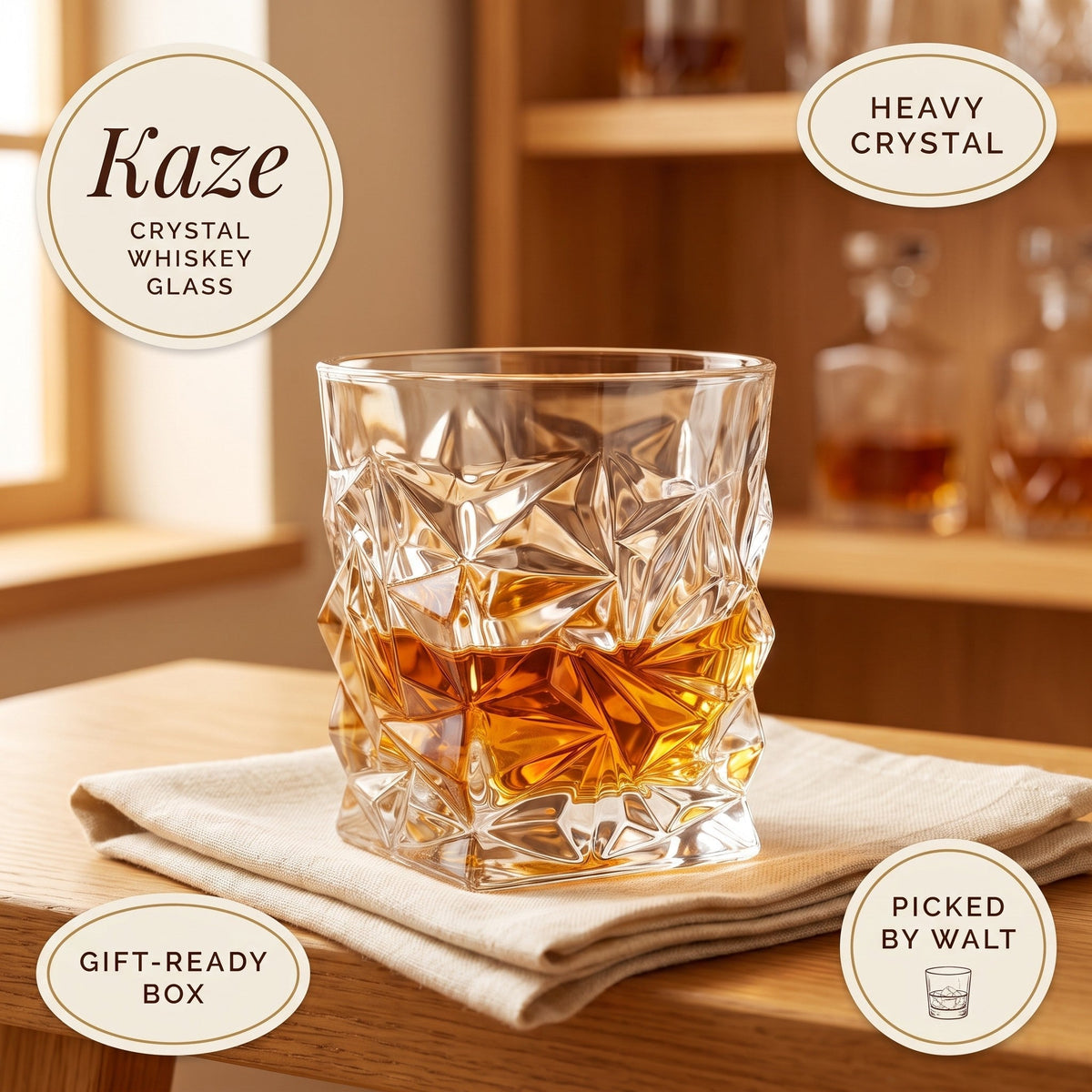 Japanese Crystal Whiskey Glass – Kaze