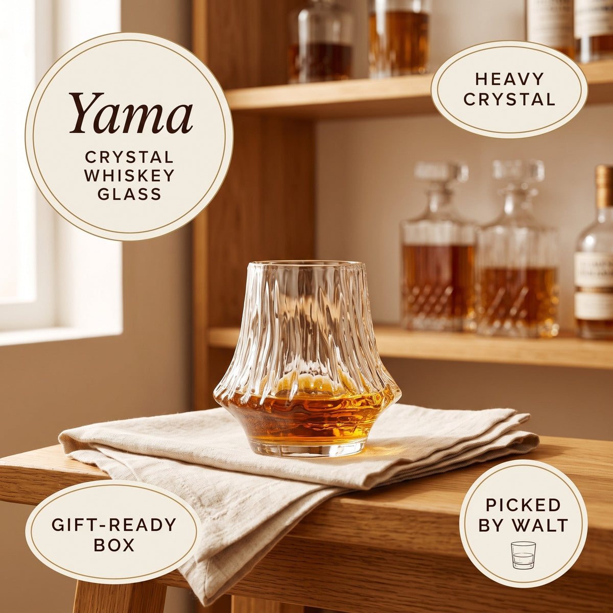 Japanese Crystal Whiskey Glass – Yama