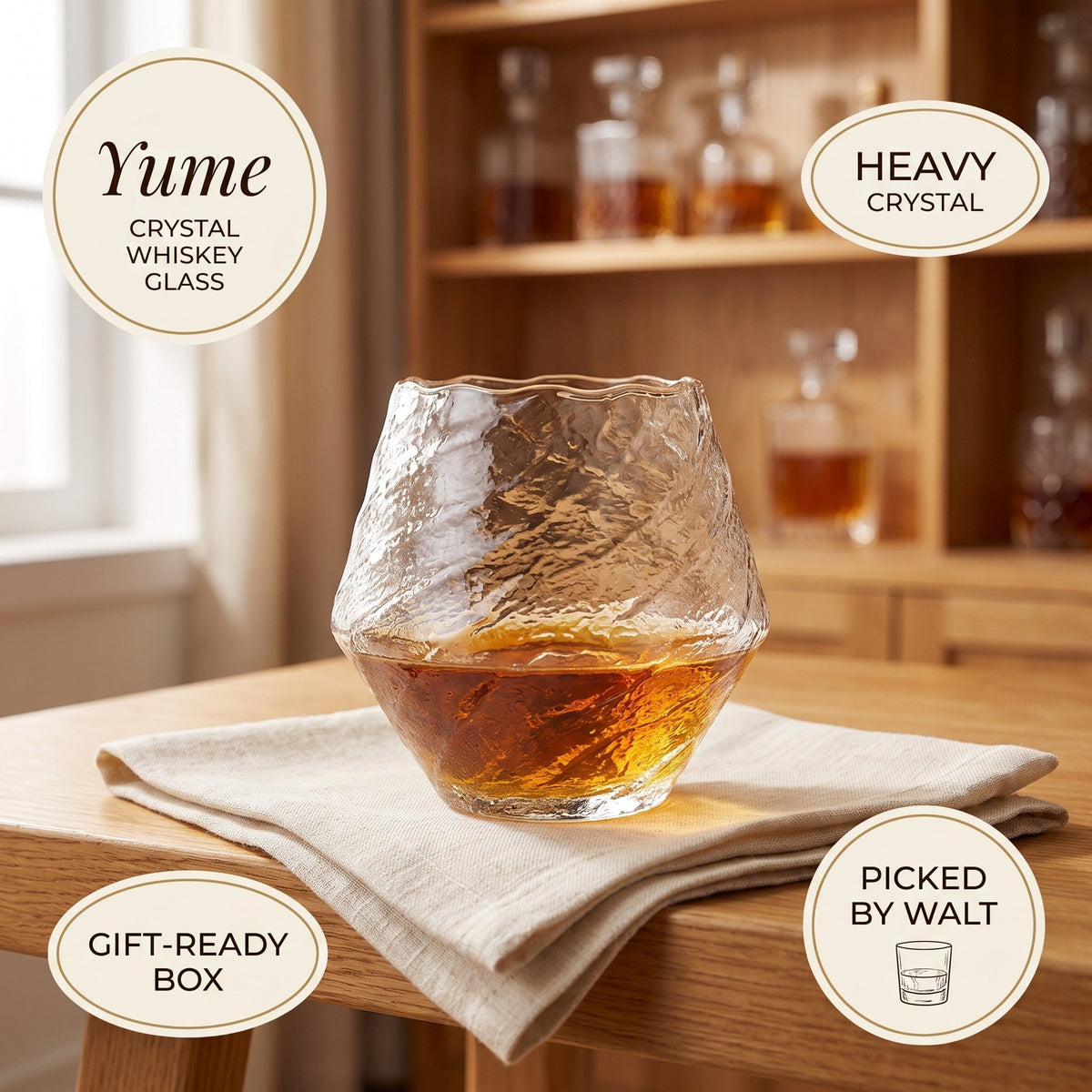 Japanese Crystal Whiskey Glass – Yume