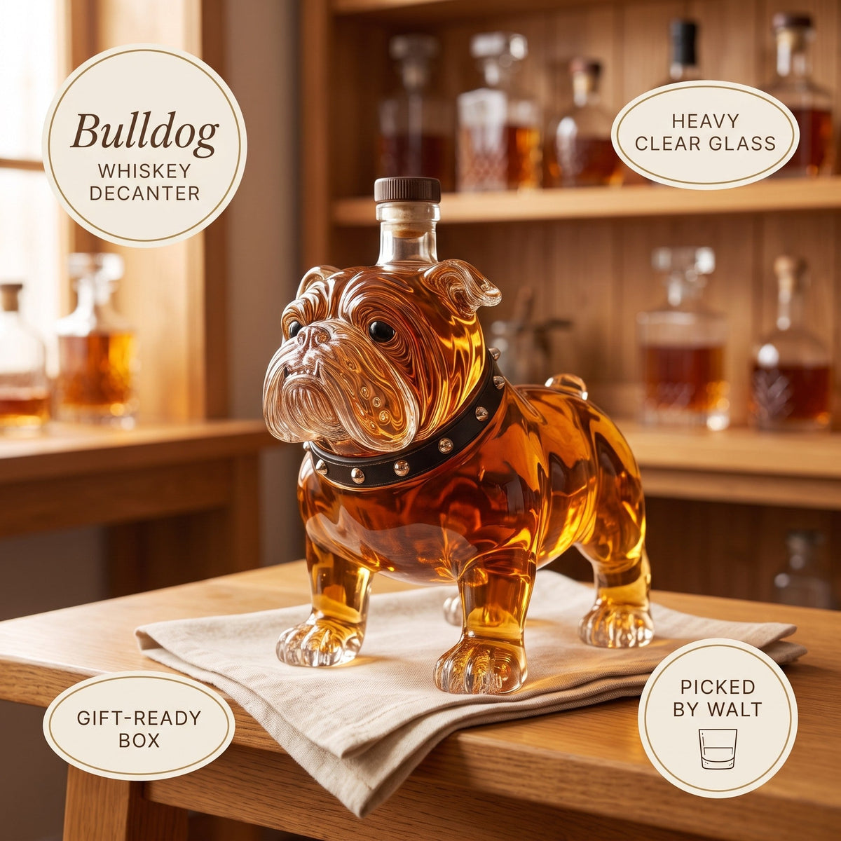 Whiskey Decanter – Bulldog