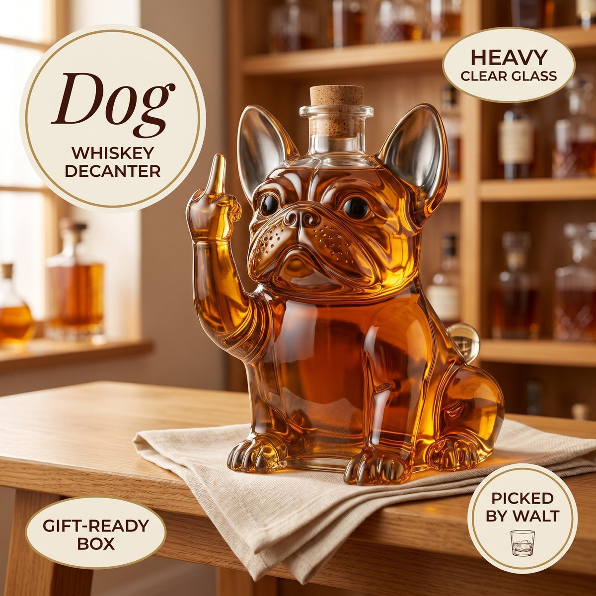 Whiskey Decanter – Dog