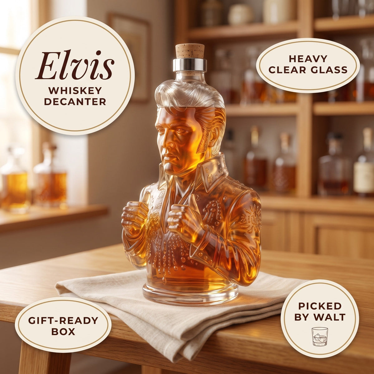 Whiskey Decanter – Elvis