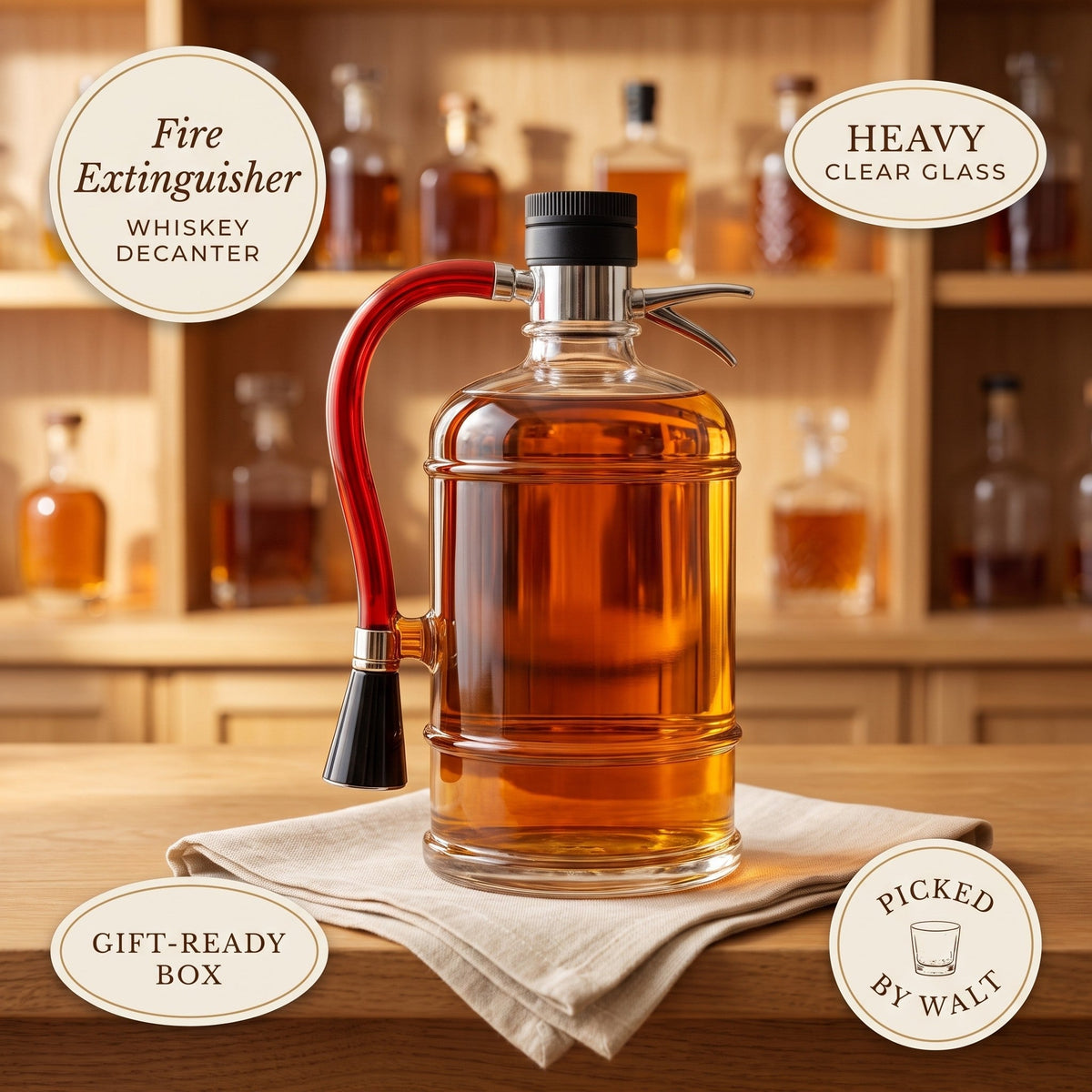 Whiskey Decanter – Fire Extinguisher