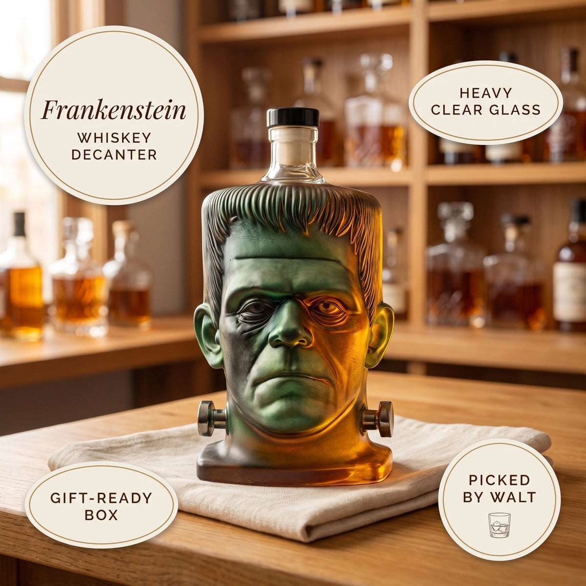 Whiskey Decanter – Frankenstein