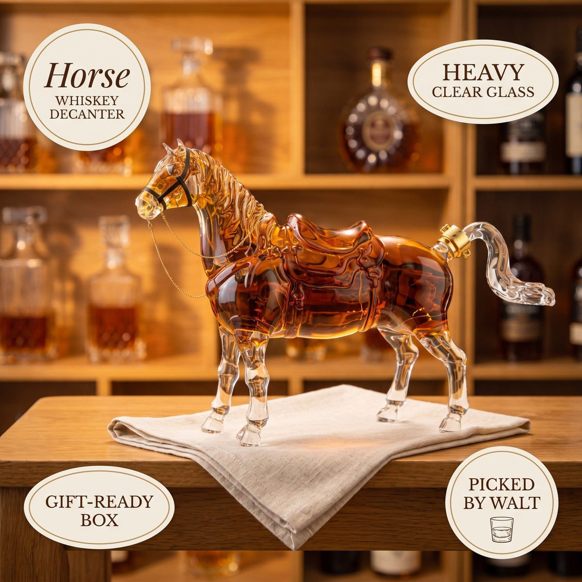 Whiskey Decanter – Horse