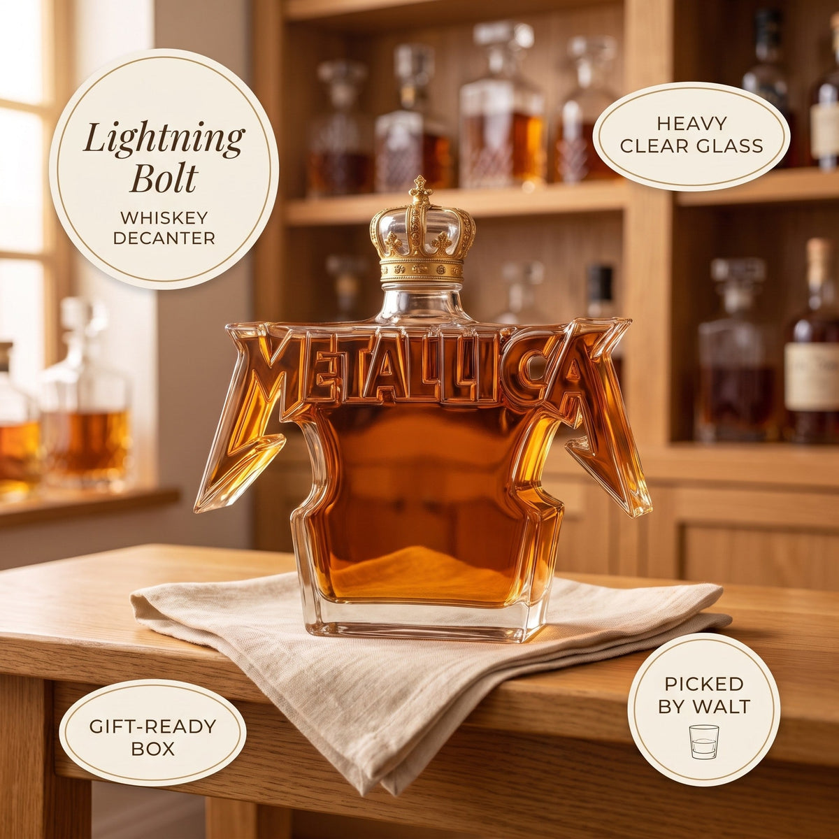 Whiskey Decanter – Lightning Bolt