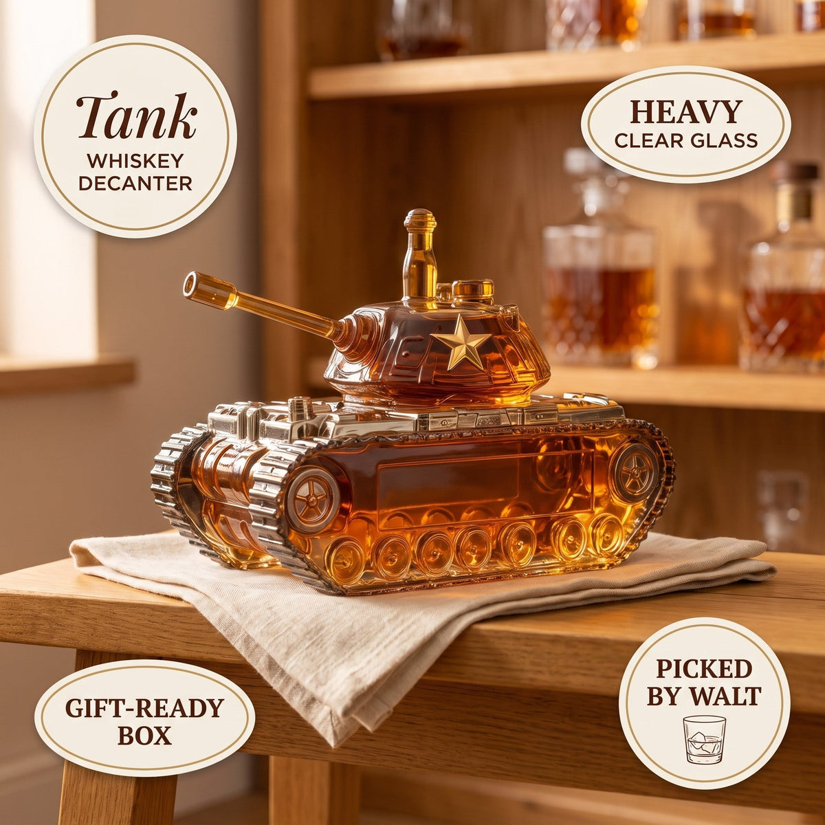 Whiskey Decanter – Tank