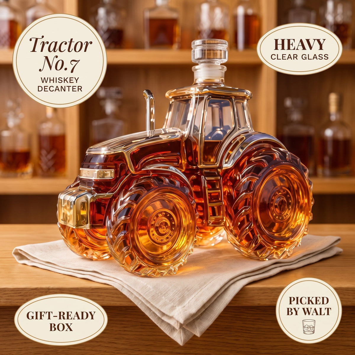 Whiskey Decanter – Tractor No.7