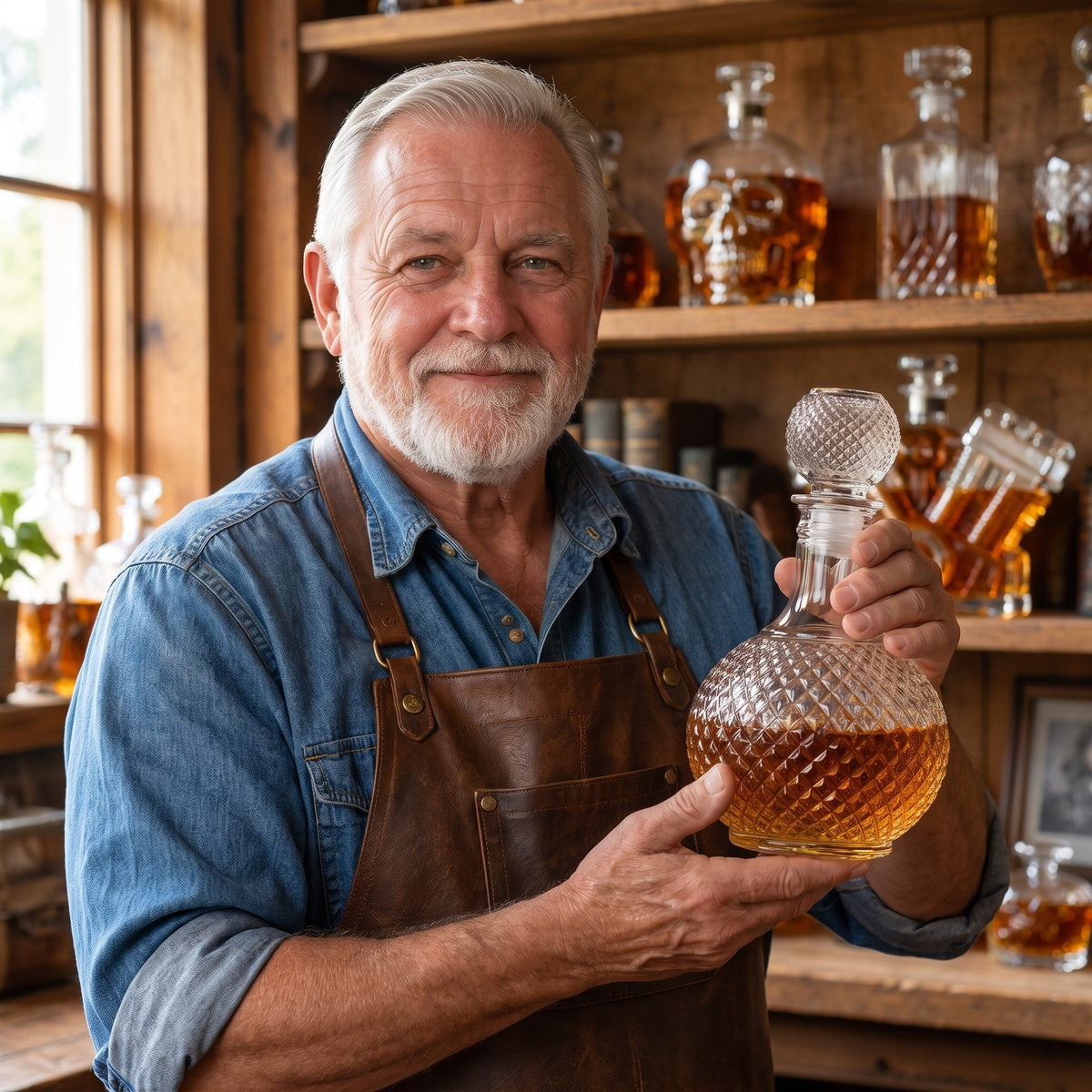 Whiskey Decanter – Diamond Cut