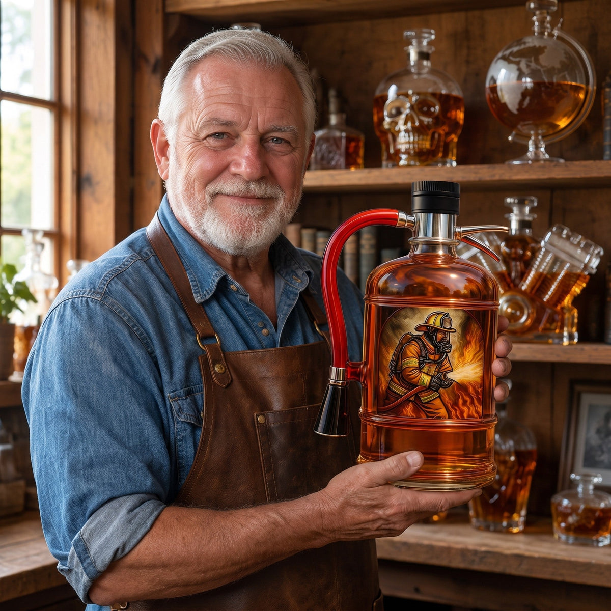 Whiskey Decanter – Fire Extinguisher