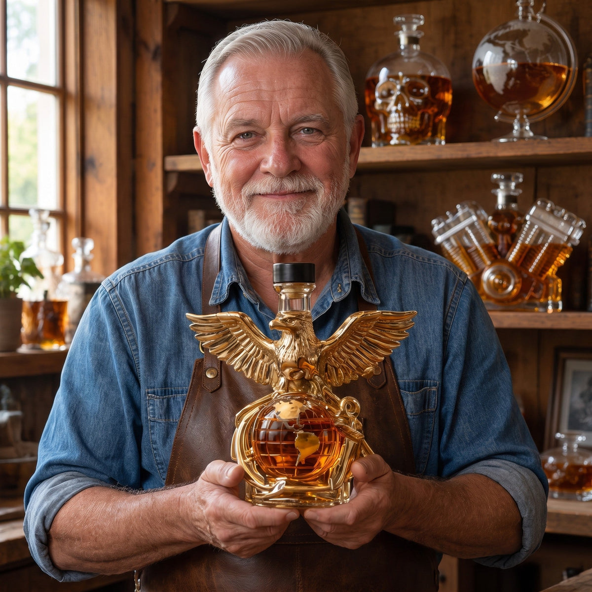 Whiskey Decanter – Heraldic Eagle