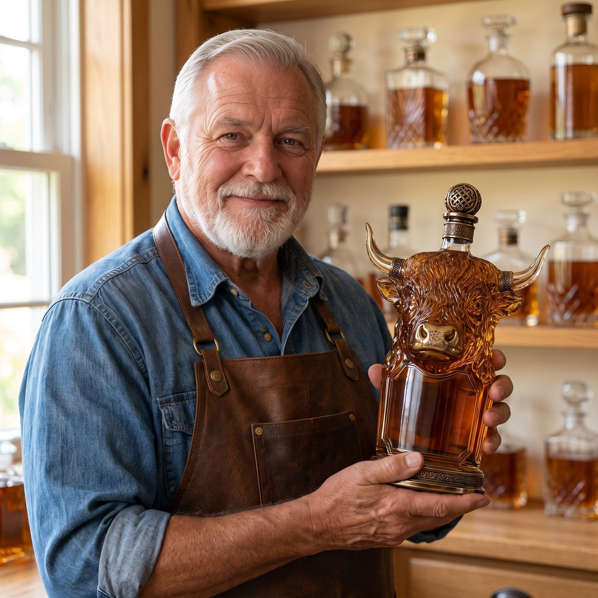 Whiskey Decanter – Highland Cow