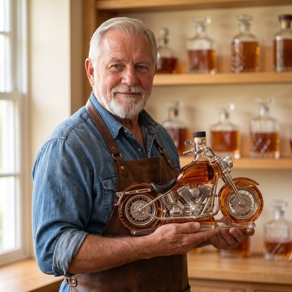 Whiskey Decanter – Motorcycle