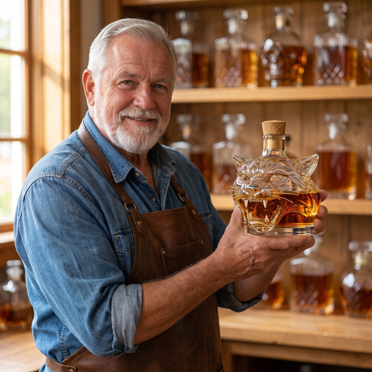 Whiskey Decanter – Tiger