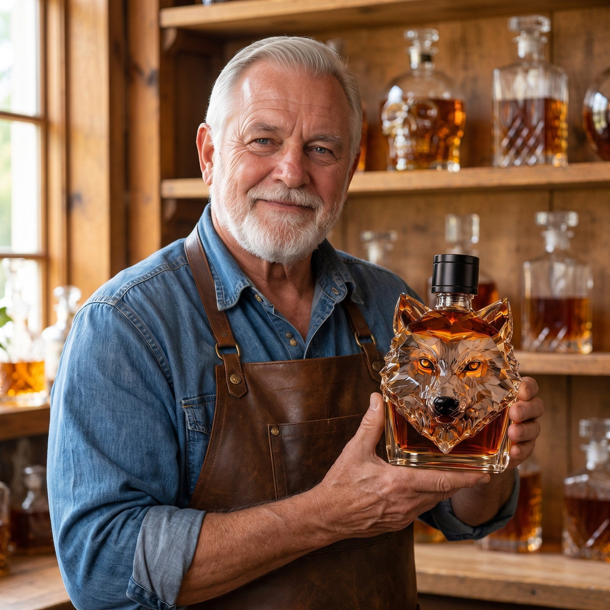 Whiskey Decanter – Wolf
