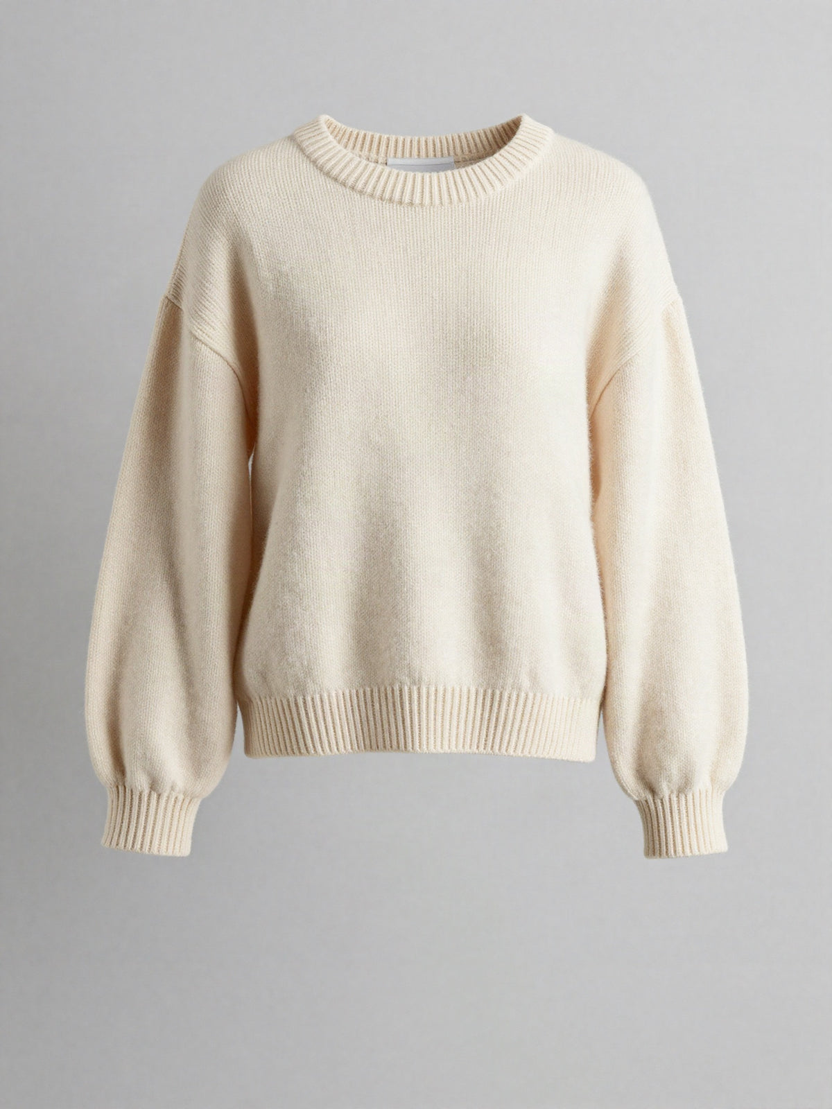 Rasvelle - Chunky Knit Sweater with Balloon Sleeves