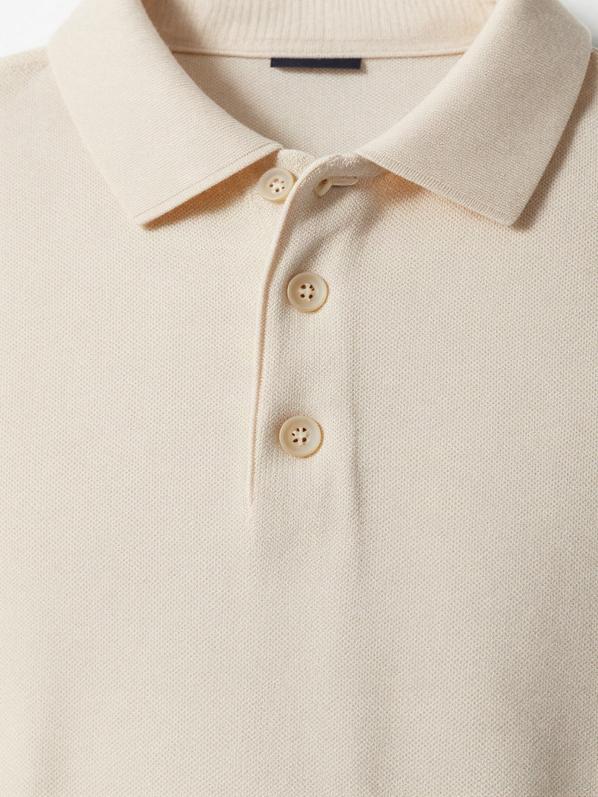 Redvarn - Knit Polo with Three Button Placket