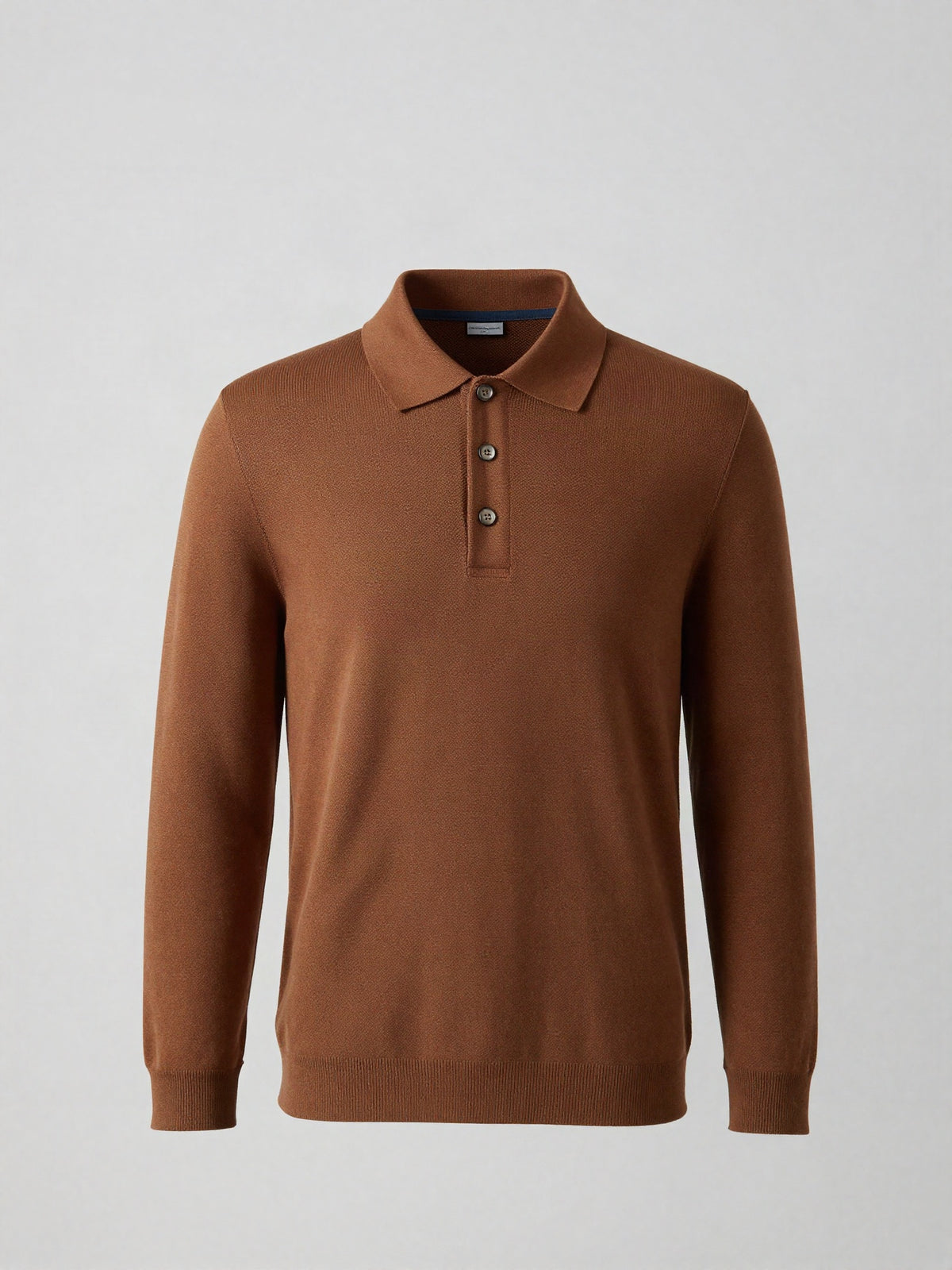 Redvarn - Knit Polo with Three Button Placket