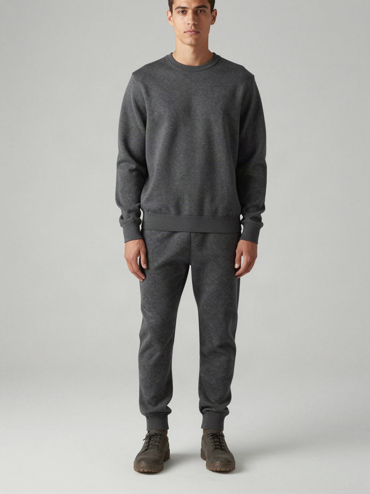 Rundale - Heavy Knit Joggers with Ribbed Cuffs