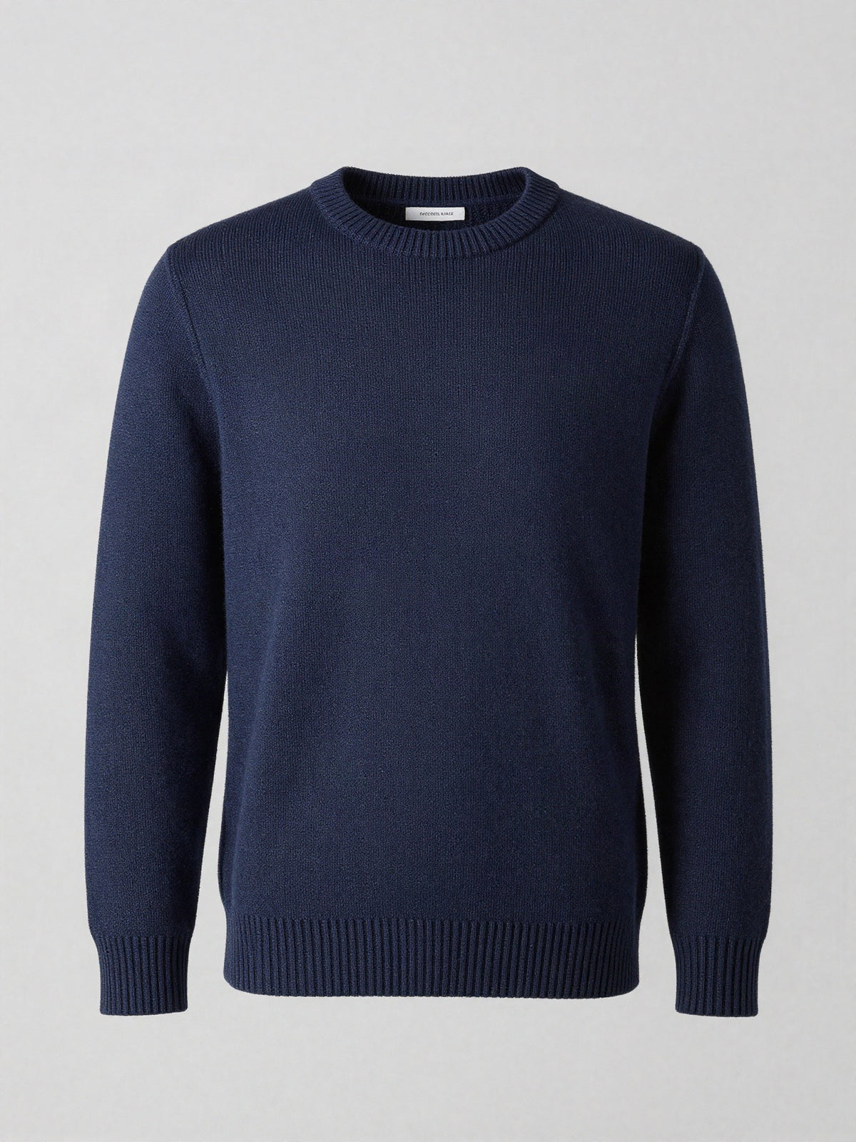 Vardeth - Ribbed Crew Neck Sweater in Cotton Blend